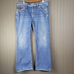 Cody James Jeans Wiskered Straight Leg Medium Wash Denim Pants Blue Men's 38x32